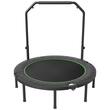 Trambulina fitness, Pliabila, max 205 kg, Inaltime reglabila 4 niveluri, cadru Otel, 40 arcuri, Diametru 1315 mm