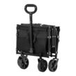 Carucior pliabil pentru gradina, camping, 660 x 450 x 460 mm, Capacitate 104 kg, Otel/Nylon, 4 x roti 