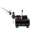 Kit aerograf cu compresor, 23-25 ​​L/min, 120 W, duza 0.2, 0.3 și 0.5 mm, Volum 9 ml