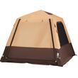 Cort instant gonflabil cu pompa reincarcabila, 4 x persoane, ferestre, Impermeabil, 229 x 229 x 177 cm, Maro