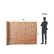 Paravan din stuf 5x1.7 m, Protectie vizuala si de vant, Maro, UV