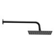 Set de dus, Montaj incastrat, Inox, Negru mat, Cap dus patrat 250 mm, Dimensiune 530 x 250 x 135 mm