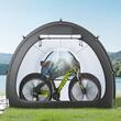 Cort camping pentru depozitare 5 x biciclete, 2 x intrari, fermoare duble, Impermeabil PU4000, 1706 x 2133 x 2438 mm