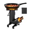 Soba cu pirostrie pentru camping tip racheta, Vivatechnix, dimensiune 380H x 272 x 225 mm, Husa, Demontabila, Suport