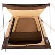 Cort instant gonflabil cu pompa reincarcabila, 4 x persoane, ferestre, Impermeabil, 229 x 229 x 177 cm, Maro