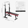 Aparat multifunctional pentru antrenament, Pliabil, 1180x550x1100 mm, max 180 kg, Reglare 9 niveluri
