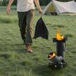 Soba cu pirostrie pentru camping tip racheta, Vivatechnix, dimensiune 380H x 272 x 225 mm, Husa, Demontabila, Suport
