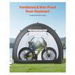 Cort camping pentru depozitare 5 x biciclete, 2 x intrari, fermoare duble, Impermeabil PU4000, 1706 x 2133 x 2438 mm