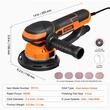 Slefuitor orbital, 6 x viteze 3300-7400 rpm, putere 850W, platan 152 mm, conector praf, actiune dubla DA si GA