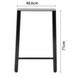 Set 2 picioare pentru mese, Vivatechnix Industrial, Otel, Inaltime 71 cm, max 300 kg, reglaj stabilitate