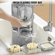 Feliator multifunctional profesional pentru legume/fructe, 4 x lame, Aluminiu/Inox, Vertical