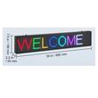 Reclama luminoasa led, Programabila, Wi-Fi, USB, P10 Full Color, IP65, 99 x 18 cm, Aluminiu/ABS