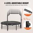Trambulina fitness, Pliabila, max 205 kg, Inaltime reglabila 4 niveluri, cadru Otel, 40 arcuri, Diametru 1315 mm
