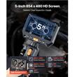 Boroscop articulat cu lentila dubla si Led, Ecran HD 5 inch, Zoom 8X, IP67, cablu 1.5 m