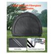 Cort camping pentru depozitare 5 x biciclete, 2 x intrari, fermoare duble, Impermeabil PU4000, 1706 x 2133 x 2438 mm