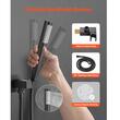 Set de dus, Montaj incastrat, Inox, Negru mat, Cap dus patrat 250 mm, Dimensiune 530 x 250 x 135 mm