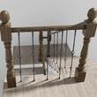 Set 10 stalpi balustrada, 56 x 56 x 1122 mm, Negru mat, accesorii prindere