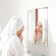 Oglinda cosmetica cu led, 35W, lumina rece 6400K, Anti-aburire, 95 lm, 700 x 500 mm