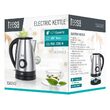 Fierbator electric cordless, Inox, Capacitate 1.7 l, putere 2200 W, Indicator de temperature, filtru anti-calcar