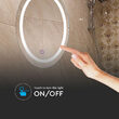 Oglinda cosmetica cu led, 25W, Anti-aburire, 85 lm, diametru 600 mm, IP44
