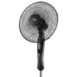 Ventilator cu picior, Teesa 3 viteze, Negru, 45 W, Miscare de oscilatie, Inaltime reglabila 130.5 cm, Diametru 43 cm, Telecomanda