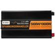 Invertor cu unda sinusoidala pura 5000 W, 24VDC-230VAC, port USB, telecomanda, afisaj LCD