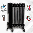 Calorifer electric cu ulei, Camry Negru, Telecomanda, 9 elementi, 3 trepte de putere 800W/1200W/2000W