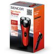 Aparat de ras cu acumulator, 3 capete rotative, oscilante, Auto-ascutire, 75 min, Motor silentios 3W