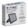 Proiector led, 100W, 6500K, IP65, 8700 lm, Negru, 261 x 32 x 217 mm
