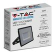 Proiector led, 50W, 6000K, IP65, 4300 lm, Negru, aluminiu