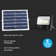 Proiector led cu incarcare solara 16W, 6000K, 1050 lm, telecomanda, 247 x 65 x 210 mm
