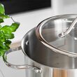 Set 3 oale Inox 1/3/6 l, capac sticla, Scală de măsurare în interior