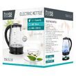 Fierbator electric cordless, Teesa 1.7 l, putere 2200 W, cana gradata, Baza pivotanta 360 grade, filtru anti-calcar