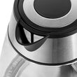 Fierbator electric cordless, Inox si Sticla, Capacitate 1.7 l, putere 2200 W, cana gradata