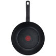 Tigaie anti-aderenta Tefal Wok, diametru 28 cm, invelis titan