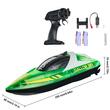 Barca cu motor si telecomanda, 12 km/h, USB, 1.2 Ah, dimensiune 250 x 80 x 70 mm, Verde