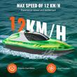 Barca cu motor si telecomanda, 12 km/h, USB, 1.2 Ah, dimensiune 250 x 80 x 70 mm, Verde