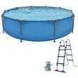 Piscina rotunda cu cadru metalic, Scara, Pompa filtru, Diametru 366 cm, Inaltime 1 m