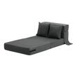 Canapea pentru o persoana, 2 x perne, max 200 kg, Extensibila, Husa detasabila, Dimensiuni extinse 1860 x 730 x 150 mm