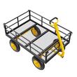 Carucior multifunctional pentru gradina, depozite, Max 540 kg, Roti 13 inch, Otel, 1100 x 750 x 310 mm