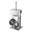 Masina electrica de umplut carnati, Profesionala, Inox, 4 x Tuburi, 200 W, control viteza, Capacitate 10 l