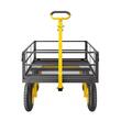 Carucior multifunctional pentru gradina, depozite, Max 540 kg, Roti 13 inch, Otel, 1100 x 750 x 310 mm