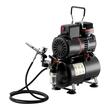 Kit aerograf cu compresor, 23-25 ​​L/min, 120 W, duza 0.3 mm, Volum 9 ml, 24 x vopseluri acrilice
