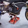 Cric manual pentru motociclete, 105-350 mm, capacitate max 680 kg, tip foarfeca