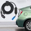 Incarcator portabil EV VEVOR, Type 2, 32A, Cablu de incarcare 7.5 m, prize CEE 3 pini, Ecran digital, 7.4 kW geanta de transport, IP66