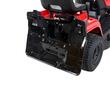 Tractoras pentru gazon, GeoTech, Putere nominala 11.5 CP, Benzina, Diametru taiere cu 2 lame 84 cm, Inaltime taiere 25-80 mm, 6 viteze, volum cos 200 l, faruri led
