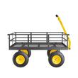 Carucior multifunctional pentru gradina, depozite, Max 540 kg, Roti 13 inch, Otel, 1100 x 750 x 310 mm