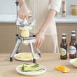 Feliator multifunctional profesional pentru legume/fructe, Lama ¼ inch, Aluminiu/Inox, Vertical
