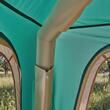 Cort instant gonflabil cu pompa reincarcabila, 4 x persoane, ferestre, Impermeabil, 229 x 229 x 177 cm, Verde/Maro