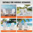 Set 2 scaune pliabile pentru gradina, Alb, 800 × 755 × 915 mm, material HDPE, WaterProof, max 200 kg